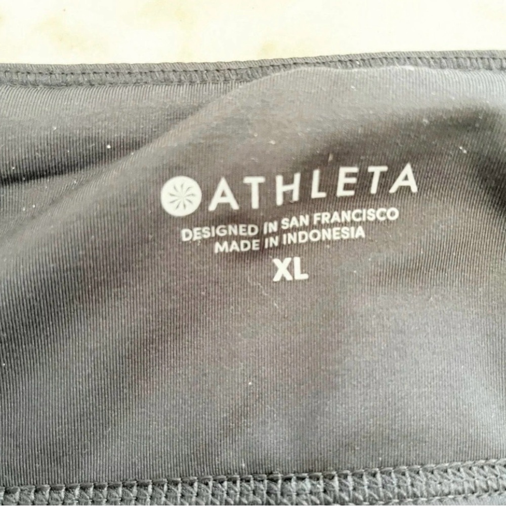 Athleta Black Laser Cut Run Skort Tennis Golf Pickleball Athletic XL - Picture 6 of 7